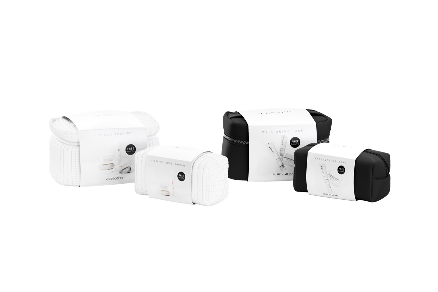 Limited-edition branded skincare collections and beauty bags